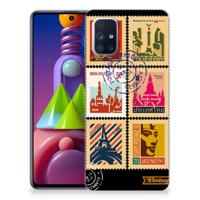 Samsung Galaxy M51 | Silliconen Back Cover | Postzegels
