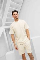 Malelions Emblem Toweling Zomerset Heren Gebroken Wit - Maat S - Kleur: Gebroken Wit | Soccerfanshop