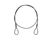 EUROLITE Steel Rope (SC) 900x3mm black without quick link EUROLITE Steel Rope (SC) 900x3mm black without quick link