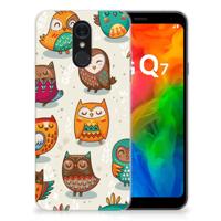 LG Q7 | TPU Hoesje | Vrolijke Uilen
