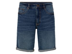 LIVERGY Heren jeansshort (52, Blauwe denim)