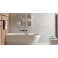 Hoekbad Ideavit SolidNova-CL 180x80x56 cm Links Mat Wit Ideavit