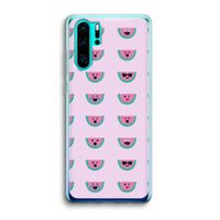 Smiley watermeloenprint: Huawei P30 Pro Transparant Hoesje