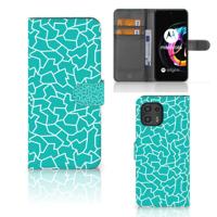 Motorola Edge 20 Lite Hoesje Cracks Blue