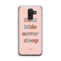 Cool Kids Never Sleep: Samsung Galaxy J8 (2018) Transparant Hoesje - thumbnail