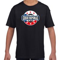 Have fear Czech republic is here / Tsjechie supporter t-shirt zwart voor kids