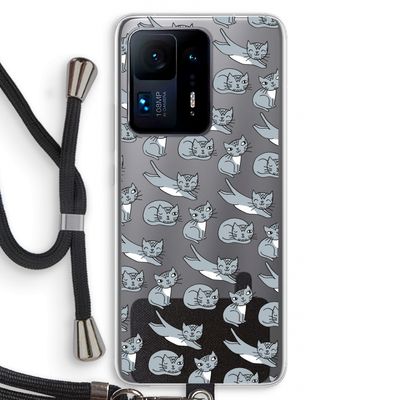 Poezen: Xiaomi Mi Mix 4 Transparant Hoesje met koord