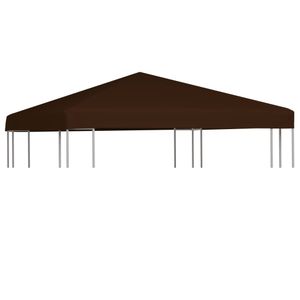 VidaXL Prieeldak 310 g/m² 3x3 m bruin