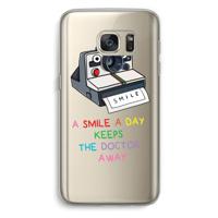 Smile: Samsung Galaxy S7 Transparant Hoesje - thumbnail