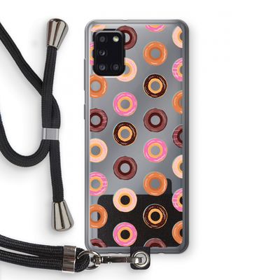 Donuts: Samsung Galaxy A31 Transparant Hoesje met koord
