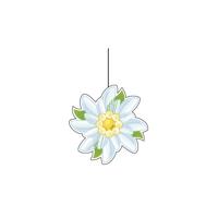 Edelweiss Oktoberfest hangdecoratie 14 cm - Apres Ski thema feestartikelen en versiering Edelweiss Oktoberfest hangdecoratie 14 cm - Apres Ski thema feestartikelen en versiering