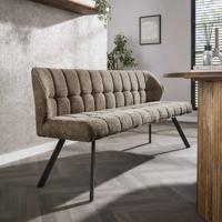 LifestyleFurn Eetkamerbank 'Thandie' Bouclé, 180cm, kleur Taupe