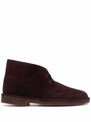 Clarks Originals bottines en daim à lacets - Violet