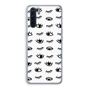 Eye pattern #2: Oppo A91 Transparant Hoesje