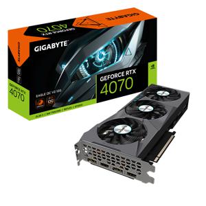 GIGABYTE GeForce RTX 4070 EAGLE OC V2 12G grafische kaart 2x HDMI, 2x DisplayPort, DLSS 3