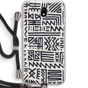 Marrakech print: Samsung Galaxy J7 (2017) Transparant Hoesje met koord