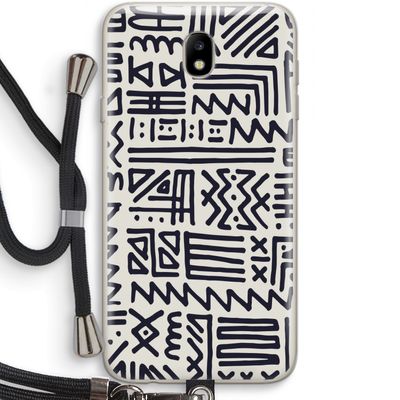 Marrakech print: Samsung Galaxy J7 (2017) Transparant Hoesje met koord