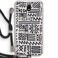 Marrakech print: Samsung Galaxy J7 (2017) Transparant Hoesje met koord