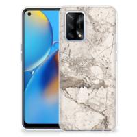 OPPO A74 4G | TPU | Siliconen hoesje | Marmer Beige