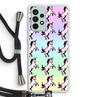 Musketon Unicorn: Samsung Galaxy A52s 5G Transparant Hoesje met koord