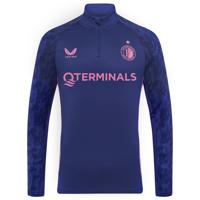 Castore Feyenoord Trainingstrui 1/4-Zip 2025-2026 Donkerblauw Roze