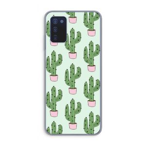 Cactus Lover: Samsung Galaxy A03s Transparant Hoesje