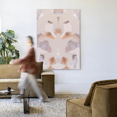 Urban Cotton Wandkleed 'Sand Fox' 110 x 145cm in Frame - black