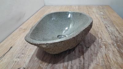 Rivierstenen waskom RL250391, 52x38x15 cm