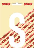Plakletter Nobel Sticker witte letter S - Pickup
