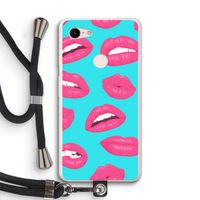 Bite my lip: Pixel 3 XL Transparant Hoesje met koord