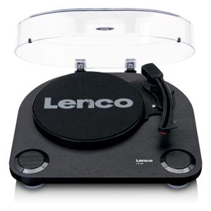 Lenco LS-40BK houten platenspeler met ingebouwde speakers