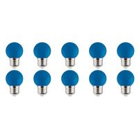 LED Lamp 10 Pack - Romba - Blauw Gekleurd - E27 Fitting - 1W - thumbnail