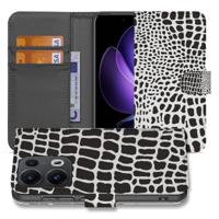 OPPO Reno 13 Pro | Telefoonhoesje | Met pasjeshouder | Slangenprint