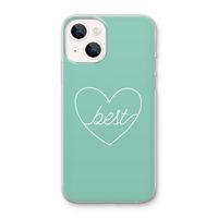 Best heart pastel: iPhone 13 mini Transparant Hoesje
