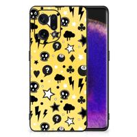 Telefoonhoesje OPPO Find X5 Punk Geel