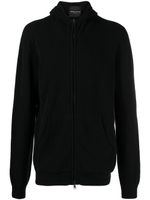 Roberto Collina veste bomber en maille fine nervurée - Noir