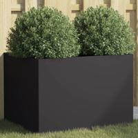 VidaXL Plantenbak 62x47x46 cm staal zwart - thumbnail