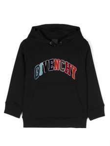 Givenchy Kids hoodie en coton mélangé à logo appliqué - Noir