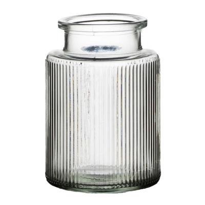 Bloemenvaas Yara - transparant - glas - D11 x H16 - decoratie