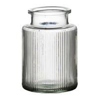 Bloemenvaas Yara - transparant - glas - D11 x H16 - decoratie