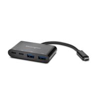 Kensington CH1000 USB-C 4-Port Hub USB 3.0-hub 2 + 2 poorten Zwart - thumbnail