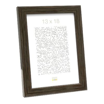 Deknudt Smalle kader in grijs-bruine wortelhout kleur 18x24 S46RH7