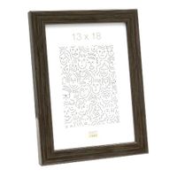 Deknudt Smalle kader in grijs-bruine wortelhout kleur 15x20 S46RH7