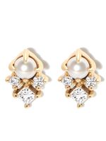 Mateo puces d'oreilles The Little Things en or 14ct serties de perles