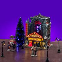 Halloweenminiatuur Fright Night Cinema Kit 19x34x31 cm - Lemax