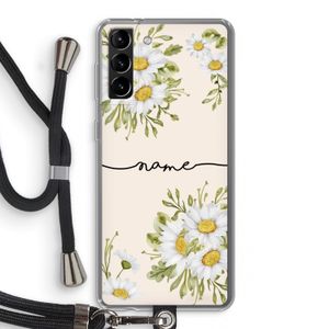 Daisies: Samsung Galaxy S21 Plus Transparant Hoesje met koord
