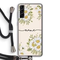 Daisies: Samsung Galaxy S21 Plus Transparant Hoesje met koord