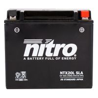 NITRO Gesloten batterij onderhoudsvrij, Batterijen voor motor & scooter, NTX20L-SLA - thumbnail