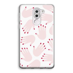 Hands pink: Honor 6X Transparant Hoesje