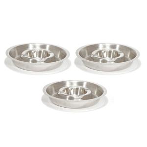 RVS asbak rond 16 cm - 10x stuks - Hotelasbak - Horeca/terras/tafel asbakken